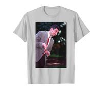 Rowan Atkinson Mr Bean Blackadder Actor & Comedian T-Shirt, Men, Silver Grey, Small