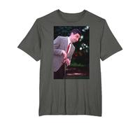 Rowan Atkinson Mr Bean Blackadder Actor & Comedian T-Shirt, Men's Big and Tall, Asphalt Grey, 6X Tall