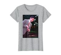 Rowan Atkinson Mr Bean Blackadder Actor & Comedian T-Shirt, Women, Heather Grey, 3X-Large