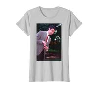 Rowan Atkinson Mr Bean Blackadder Actor & Comedian T-Shirt, Women, Silver Grey, XX-Large