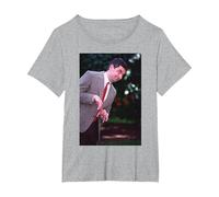 Rowan Atkinson Mr Bean Blackadder Actor & Comedian T-Shirt, Women's Plus, Heather Grey, 6X