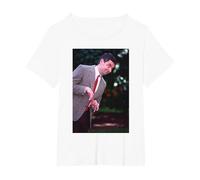 Rowan Atkinson Mr Bean Blackadder Actor & Comedian T-Shirt, Women's Plus, White, 6X