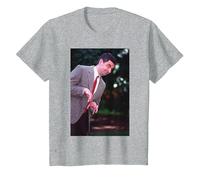Rowan Atkinson Mr Bean Blackadder Actor & Comedian T-Shirt, Youth, Heather Grey, 4T