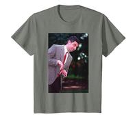 Rowan Atkinson Mr Bean Blackadder Actor & Comedian T-Shirt, Youth, Olive Heather, 3T