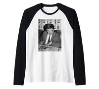 Rowan Atkinson Mr Bean Signing Autograph Session 1991 Raglan Baseball Tee