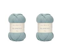 Rowan Baby Cashsoft Merino Green 57% Wool 33% Acrylic 10% Chasmere Yarn - 50g (Pack of 2)