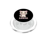 Rowan Cute Kitty Cat Design for Girls Name Rowan PopSockets PopGrip for MagSafe