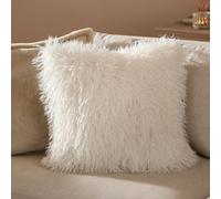 Rowan Faux Fur Cushion Furn Light Beige 50cm x 50cm