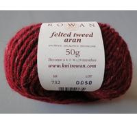 Rowan Felted Tweed Aran 732 Cherry