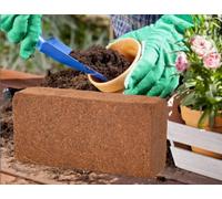 Rowan Gardening Accessories Coco Peat Brick Coir Compost Block 10L Coconut Potting Fibre Compressed Soil