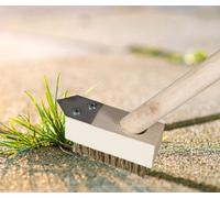 Rowan Gardening Accessories Wire Patio Weeding Brush & Scraper Hand Held Weed Remover Tool