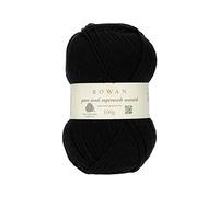 Rowan Hand Knitting Yarn, 100% Wool, Black, One Size