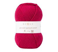 Rowan Hand Knitting Yarn, 100% Wool, Rich red, One Size