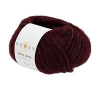 Rowan Hand Knitting Yarn, 57% Alpaca, 43% Cotton, Dark Burgundy, 6,4cm x 6,4cm x 11cm