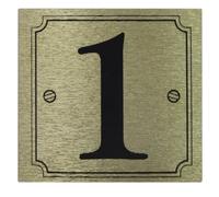 Rowan House or Gate Number '1' - Self Adhesive Black on Gold