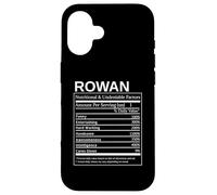 Rowan Nutritional Facts Style Funny Name Design Retro Humor Case for iPhone 16