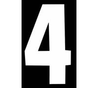 Rowan Self Adhesive 17cm White Bin Label - Bin Number Sign