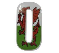 Rowan Self Adhesive Wheelie Bin Numbers 17cm - 0 - Welsh Dragon Design