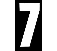 Rowan Self Adhesive Wheelie Bin Numbers 17cm - 7 - White
