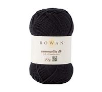 Rowan Summerlite DK Black 100% Cotton Yarn - 50g