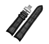 ROWCES 22mm 23mm 24mm Leather Watchband Curved End Watch Replacement Wristbands for Men's Watch Accessories, 22mm