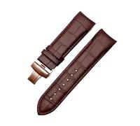 ROWCES 22mm 23mm 24mm Leather Watchband Curved End Watch Replacement Wristbands for Men's Watch Accessories, 22mm