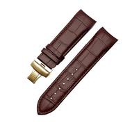 ROWCES 22mm 23mm 24mm Leather Watchband Curved End Watch Replacement Wristbands for Men's Watch Accessories, 23mm