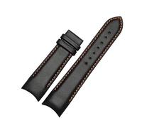 ROWCES 22mm 23mm 24mm Leather Watchband Curved End Watch Replacement Wristbands for Men's Watch Accessories, 24mm