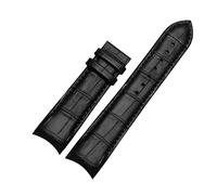 ROWCES 22mm 23mm 24mm Leather Watchband Curved End Watch Replacement Wristbands for Men's Watch Accessories, 24mm