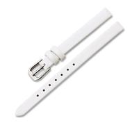 ROWCES Leather Watch Band Women's Straps 6mm 8mm 10mm 12mm Ladies Small Size Leather Watch Strap, White, 6mm