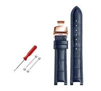 ROWCES Leather Watch Wristband 22 * 13mm / 20 * 11mm Notched Watch Strap Men's Watch Accessories, 22mm - 13mm