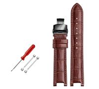 ROWCES Leather Watch Wristband 22 * 13mm / 20 * 11mm Notched Watch Strap Men's Watch Accessories, 22mm - 13mm