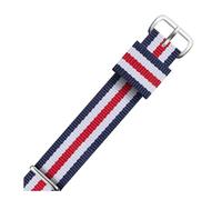 ROWCES Nato Nylon Watch Band 12mm - 22mm Nylon Striped Watch Strap Watch Replacement Wristband, 15mm