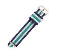ROWCES Nato Nylon Watch Band 12mm - 22mm Nylon Striped Watch Strap Watch Replacement Wristband, 15mm