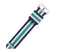 ROWCES Nato Nylon Watch Band 12mm - 22mm Nylon Striped Watch Strap Watch Replacement Wristband, 15mm