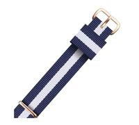 ROWCES Nato Nylon Watch Band 12mm - 22mm Nylon Striped Watch Strap Watch Replacement Wristband, 17mm