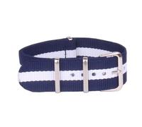 ROWCES Nylon Stripe Woven Watchband 14mm Waterproof Canvas Watch Strap Watch Replacement Wristband, 14mm