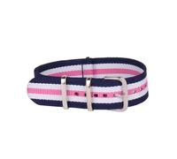 ROWCES Nylon Stripe Woven Watchband 14mm Waterproof Canvas Watch Strap Watch Replacement Wristband, 14mm