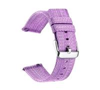 ROWCES Nylon Watch Band 18mm 20mm 22mm 24mm Watch Replacement Wristband Quick Release Canvas Watch Strap, Purple, 24mm