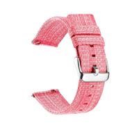 ROWCES Nylon Watch Band 18mm 20mm 22mm 24mm Watch Replacement Wristband Quick Release Canvas Watch Strap, Pink, 20mm