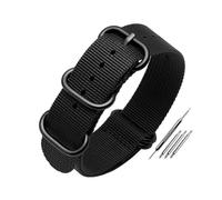 ROWCES Nylon Watch Strap 16mm - 26mm Watch Band Waterproof Watch Strap Solid Color Watch Replacement Wristband + Installation Tools, 26mm
