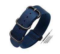ROWCES Nylon Watch Strap 16mm - 26mm Watch Band Waterproof Watch Strap Solid Color Watch Replacement Wristband + Installation Tools, 26mm