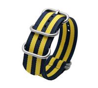 ROWCES Nylon Watch Strap 22mm 23mm Canvas Striped Watch Wristband Men's Watch Accessories + Installation Tools, 23mm