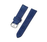 ROWCES Soft Suede Leather Watch Band 18mm 20mm 22mm 24mm Quick Release Watch Wristband, Blue, 18mm