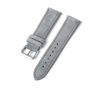 ROWCES Soft Suede Leather Watch Band 18mm 20mm 22mm 24mm Quick Release Watch Wristband, Grey, 20mm