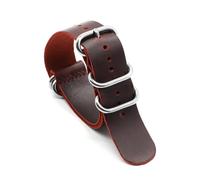 ROWCES Vintage Leather Watch Strap 18mm - 24mm Nato Watch Wristband for Men's Watch Replacement Accessories, 20mm
