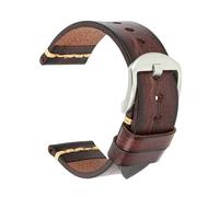 ROWCES Vintage Leather Watch Strap 18mm - 26mm Men's Watch Wristband for Men's Watch Accessories, 23mm