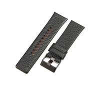 ROWCES Vintage Leather Watch Strap 22mm - 32mm Watchband Black Brown White Men's Watch Replacement Wristband, 32mm