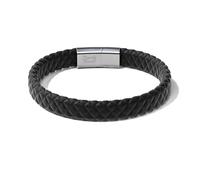 Rowdy Parrot Spartan Genuine StormSilk™ Tactical Rubber Bracelet with Stainless Steel USA Flag & Magnetic Closure - Supports Pairing Military Veterans & K-9 Dog Companions, M/S, Silicone, no gemstone