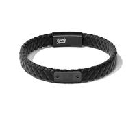 Rowdy Parrot Spartan Genuine StormSilk™ Tactical Rubber Bracelet with Stainless Steel USA Flag & Magnetic Closure - Supports Pairing Military Veterans & K-9 Dog Companions, M/S, Silicone, no gemstone